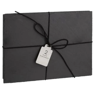 B&M Slate Place Mats 2pk 1 B&M Slate Place Mats 2pk