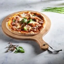 B&M Wooden Pizza Board -Home Furnishings Store 346842 wooden chop and serve board