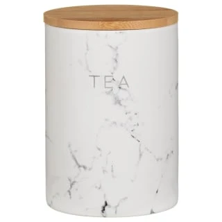 B&M Marble Effect Kitchen Canisters 3pc 4 B&M Marble Effect Kitchen Canisters 3pc - Image 4