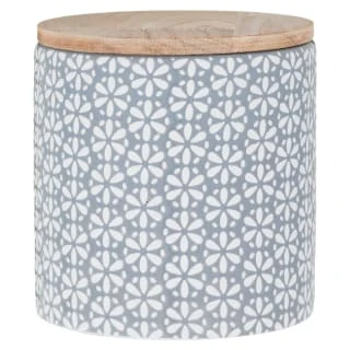 B&M Embossed Geometric Storage Canisters 3pc 4 B&M Embossed Geometric Storage Canisters 3pc - Image 4