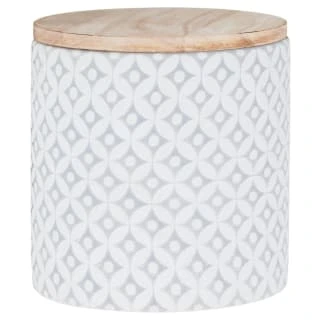 B&M Embossed Geometric Storage Canisters 3pc 6 B&M Embossed Geometric Storage Canisters 3pc - Image 6