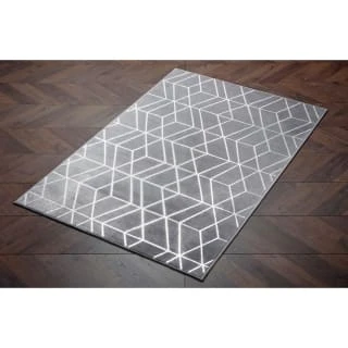 B&M Lexi Microplush Rug 110 X 160cm - Grey 1 B&M Lexi Microplush Rug 110 X 160cm - Grey