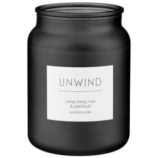 B&M Large Spa Scented Candle - Black - Unwind 2 B&M Large Spa Scented Candle - Black - Unwind - Image 2