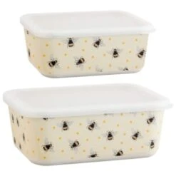 B&M Rectangular Tubs 2pk - Bees -Home Furnishings Store 375968 2pk reuse and repurpose rectangle tubs bee 3