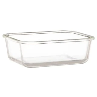 B&M Rectangular Glass Food Containers With Bamboo Lids 2pk 4 B&M Rectangular Glass Food Containers With Bamboo Lids 2pk - Image 4