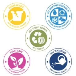 B&M Sonata Planter 71cm - Slate 9 B&M Sonata Planter 71cm - Slate -Home Furnishings Store 377687 377689 377691 377694 377698 377702 sonata planter slate pewter 33cm 50cm 70cm 2