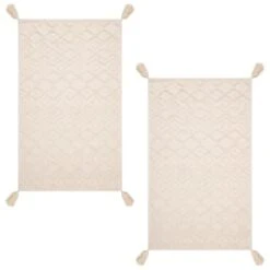 B&M Homestead Embossed Tea Towels With Tassels 2pk - Natural 5 B&M Homestead Embossed Tea Towels With Tassels 2pk - Natural -Home Furnishings Store 380229 2pk homestead embossed tea towel with tassels 2