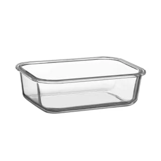 B&M Pink Glass Food Container - Medium 2 B&M Pink Glass Food Container - Medium - Image 2