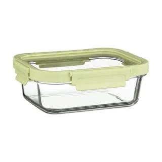 B&M Green Glass Food Container - Medium 1 B&M Green Glass Food Container - Medium