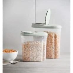 B&M Cereal Storage Container Set 2pk - Sage 13 B&M Cereal Storage Container Set 2pk - Sage -Home Furnishings Store 380752 cereal storage set 2 peice sage 6