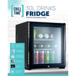 B&M Chill Time Mini Bar Fridge 30L 7 B&M Chill Time Mini Bar Fridge 30L -Home Furnishings Store 381810 chill time 30l drinks fridge 4