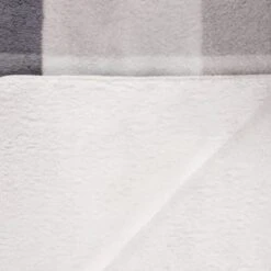 B&M Highland Mono Check Sherpa Doublesided Throw 7 B&M Highland Mono Check Sherpa Doublesided Throw -Home Furnishings Store 388811 highland check sherpa throw 3