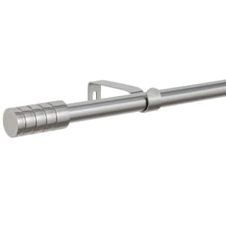 B&M Small Silver Barrel Curtain Pole 122-213cm 1 B&M Small Silver Barrel Curtain Pole 122-213cm