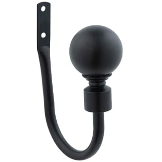 B&M Matt Black Orb Curtain Hold Backs 2pk 2 B&M Matt Black Orb Curtain Hold Backs 2pk - Image 2