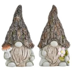 B&M Solar Rustic Gonk Gnome Ornament - Mushroom -Home Furnishings Store 393242 solar rustic gonk gnome ornament group