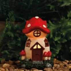 B&M Assorted Mushroom House Ornament With Glowing Solar Light 12 B&M Assorted Mushroom House Ornament With Glowing Solar Light -Home Furnishings Store 393429 mushroom house ornament with glowing solar light 5