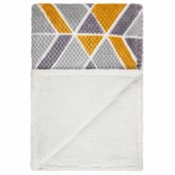 B&M Simply Geo Waffle Throw - Ochre 7 B&M Simply Geo Waffle Throw - Ochre -Home Furnishings Store 394916 simply geo waffle throw ochre 3