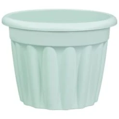 Home Furnishings Store 32 B&M Round Planter 40cm - Sage